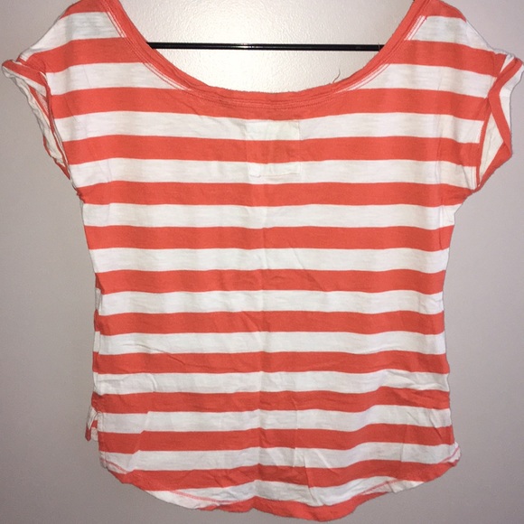 striped short sleeve top - Picture 3 of 4